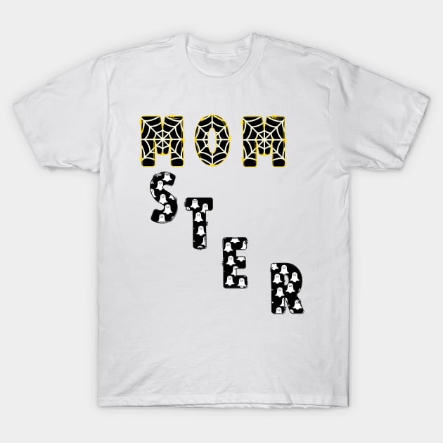Momster Funny Halloween for Mom Gifts T-Shirt by albaley
